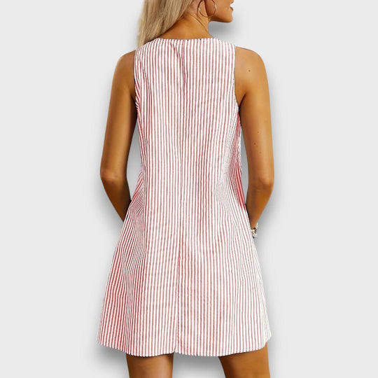 Mariva – Striped Summer Dress with Pockets