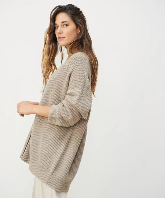 Abby – Oversized Button-Front Cardigan for Women