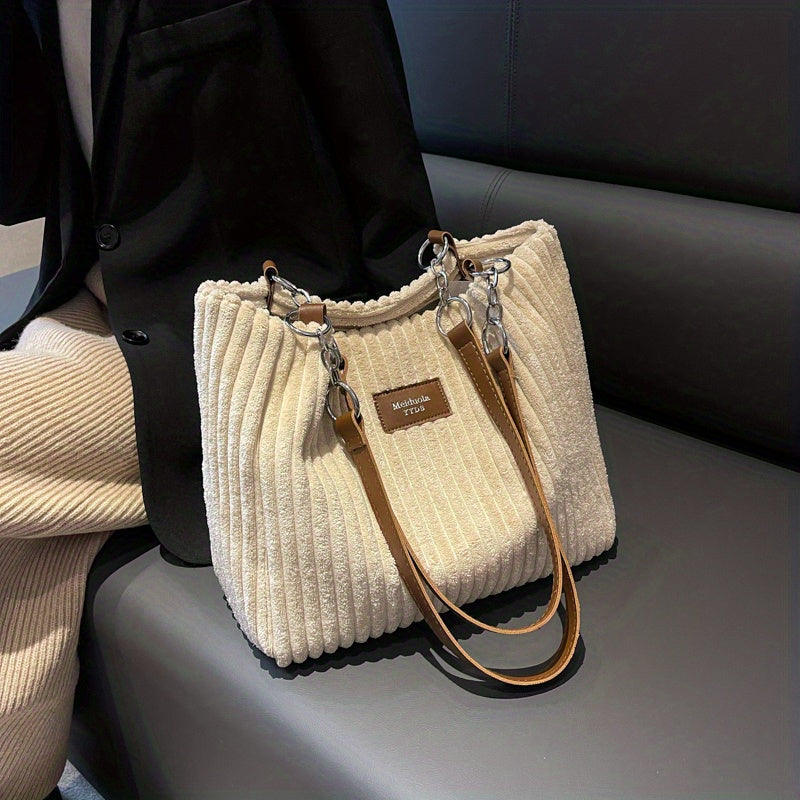 Gio - Soft corduroy shoulder bag