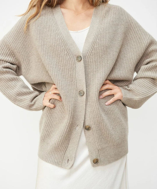 Abby – Oversized Button-Front Cardigan for Women