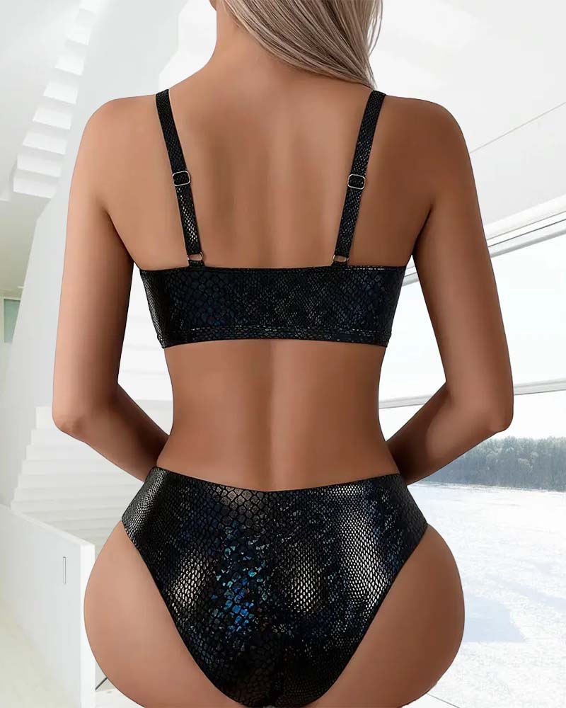 Zeva – Iridescent Knot Bikini Set