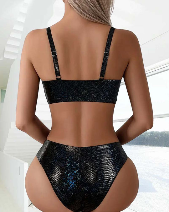 Zeva – Iridescent Knot Bikini Set
