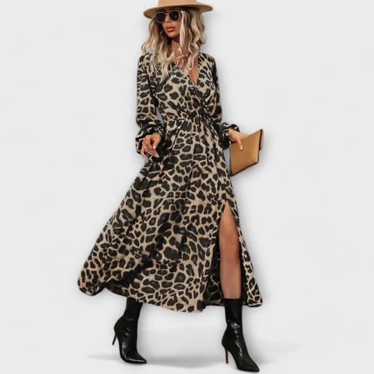 Raphaela - WildMuse Leopard Print Dress
