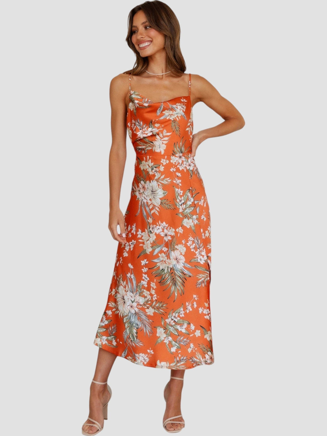 Luella – Floral Print Midi Dress for Women