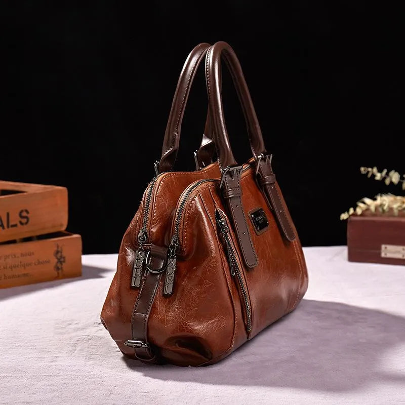 Angela – Women’s Vintage Leather Satchel