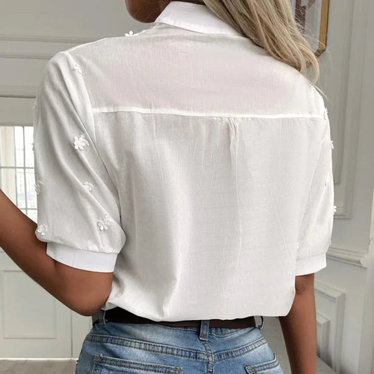 Kaley – Crochet Lace Patchwork Blouse for Women