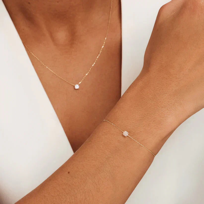 Marlene – Minimalist Gold Necklace & Bracelet Set for Women