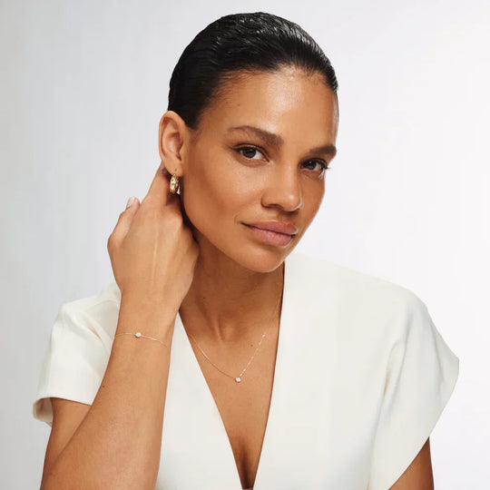 Marlene – Minimalist Gold Necklace & Bracelet Set for Women
