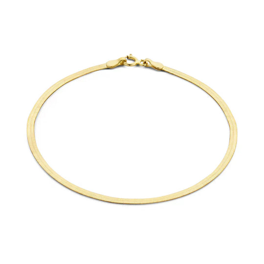 Illeana – Sleek Gold Herringbone Bracelet for Women