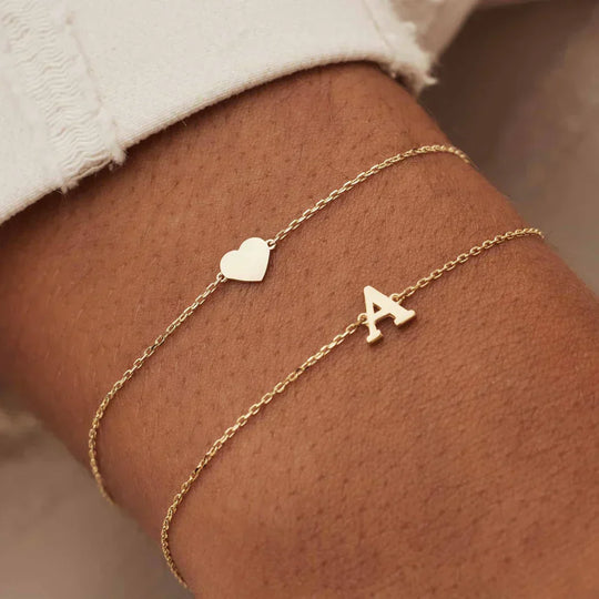 Robyn – Gold Initial Bracelet for Women