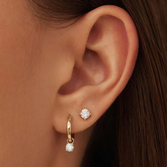 Torrey – Classic Solitaire Stud Earrings for Women