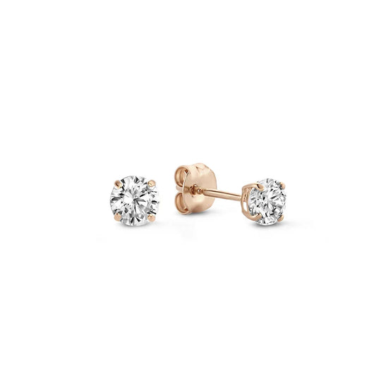 Torrey – Classic Solitaire Stud Earrings for Women