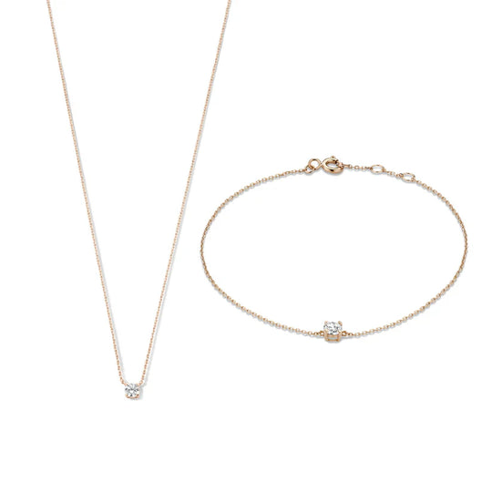 Marlene – Minimalist Gold Necklace & Bracelet Set for Women