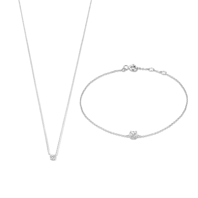 Marlene – Minimalist Gold Necklace & Bracelet Set for Women