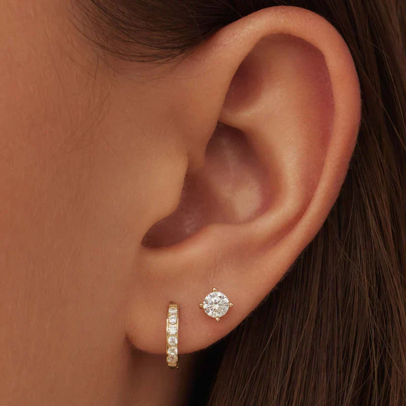 Ami – Gold Hoop & Stud Earring Set for Women