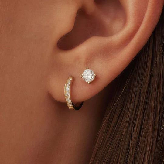 Ami – Gold Hoop & Stud Earring Set for Women