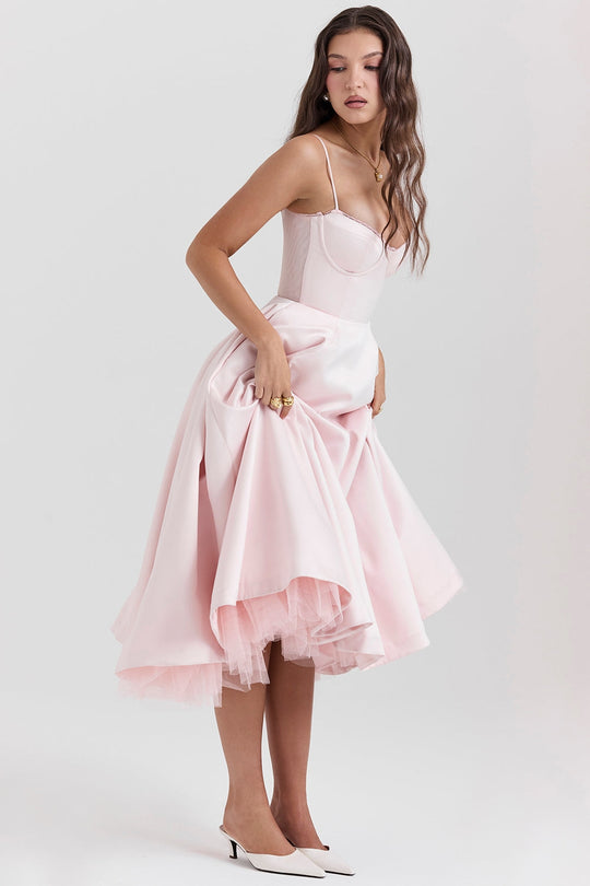 Sammi – Sweetheart Neckline Midi Dress for Women