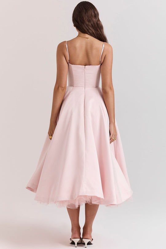 Sammi – Sweetheart Neckline Midi Dress for Women