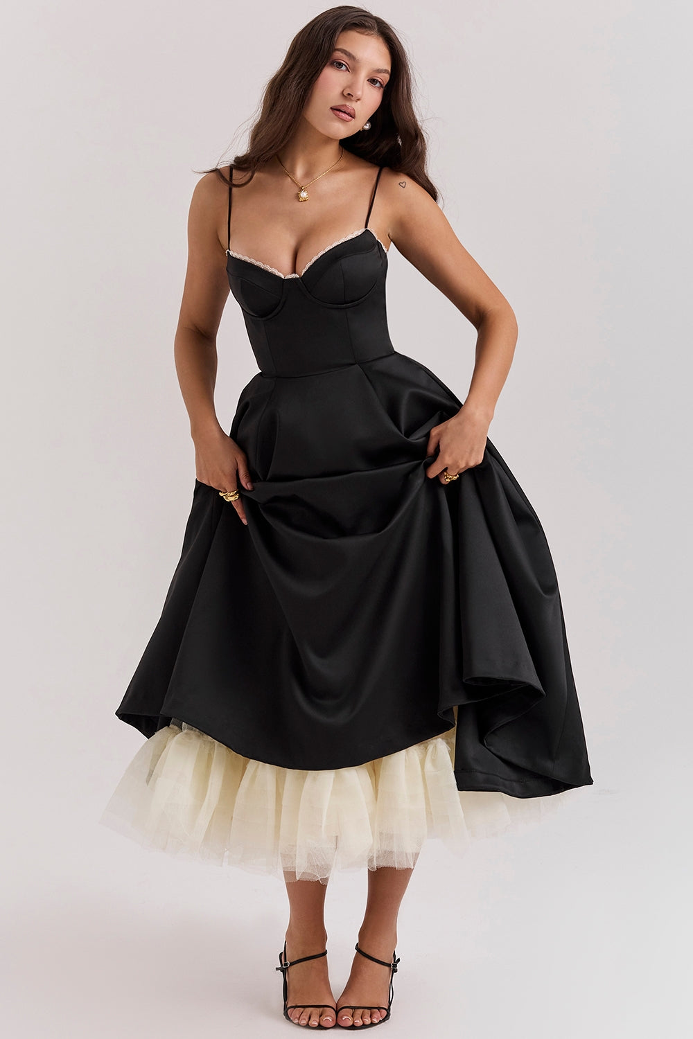 Sammi – Sweetheart Neckline Midi Dress for Women