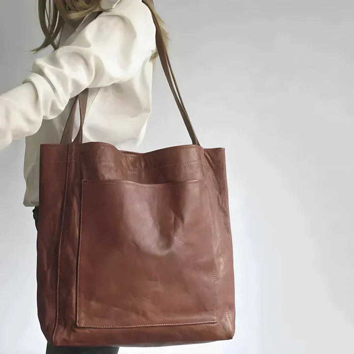 Beth – Classic Leather Tote Bag for Women