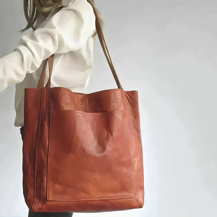 Beth – Classic Leather Tote Bag for Women