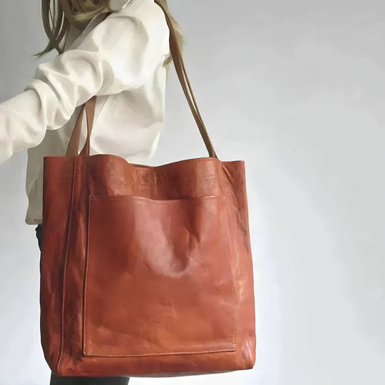 Beth – Classic Leather Tote Bag for Women
