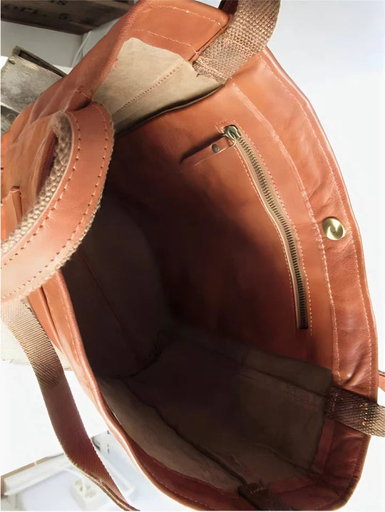 Beth – Classic Leather Tote Bag for Women