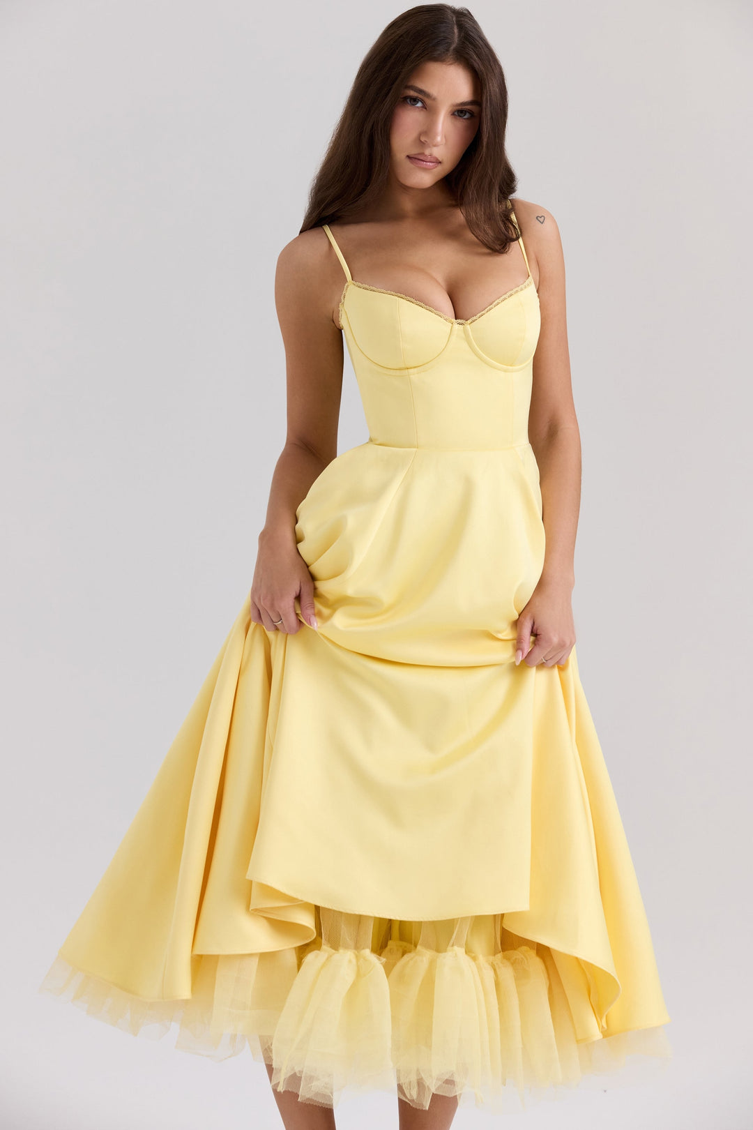Sammi – Sweetheart Neckline Midi Dress for Women
