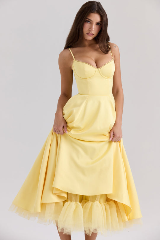 Sammi – Sweetheart Neckline Midi Dress for Women