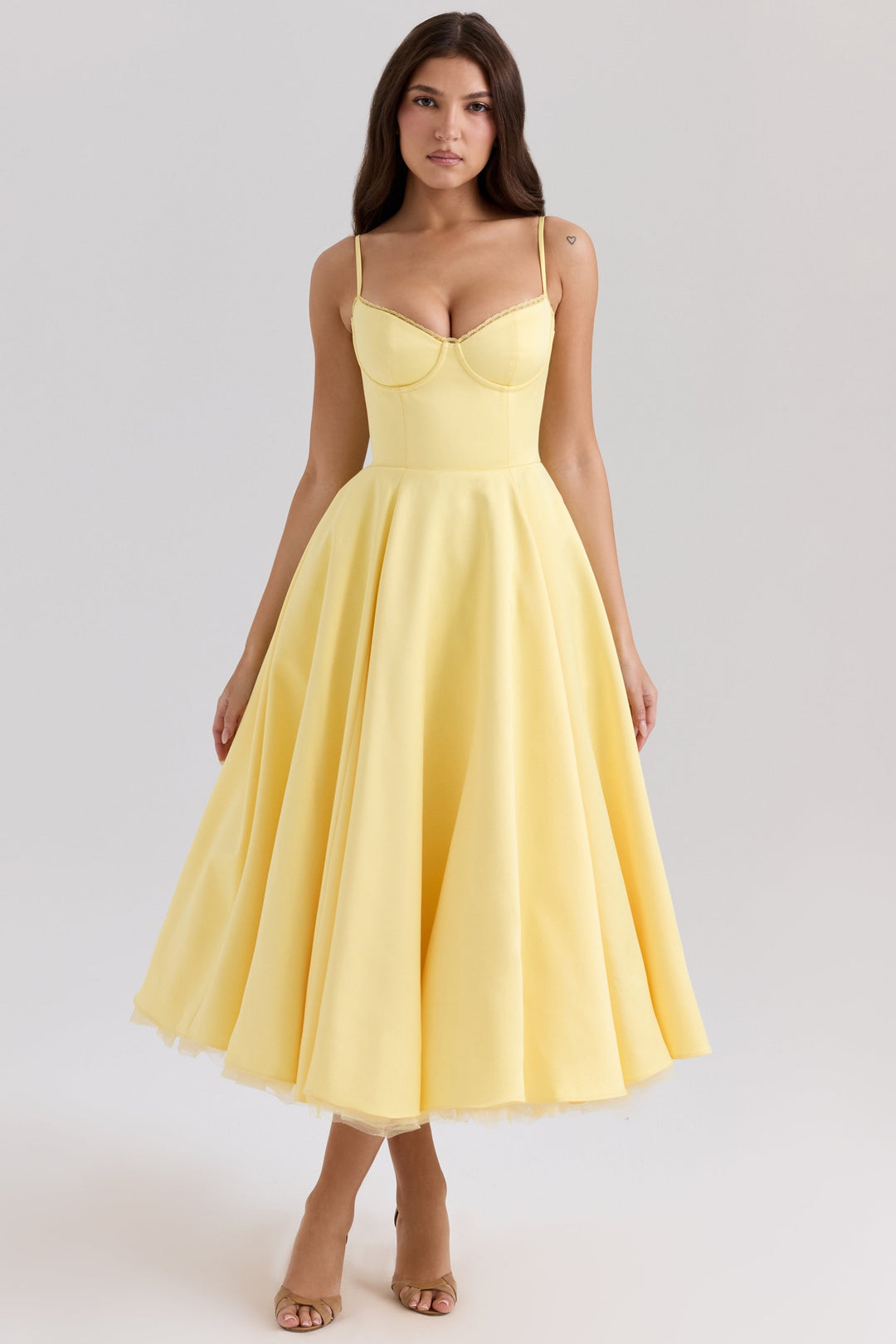 Sammi – Sweetheart Neckline Midi Dress for Women
