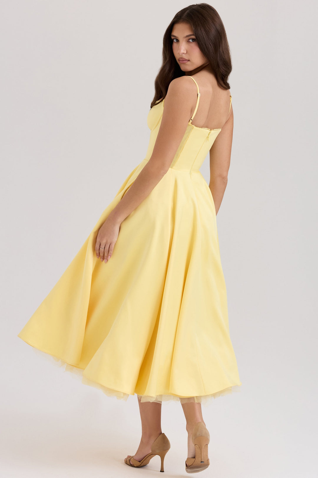 Sammi – Sweetheart Neckline Midi Dress for Women