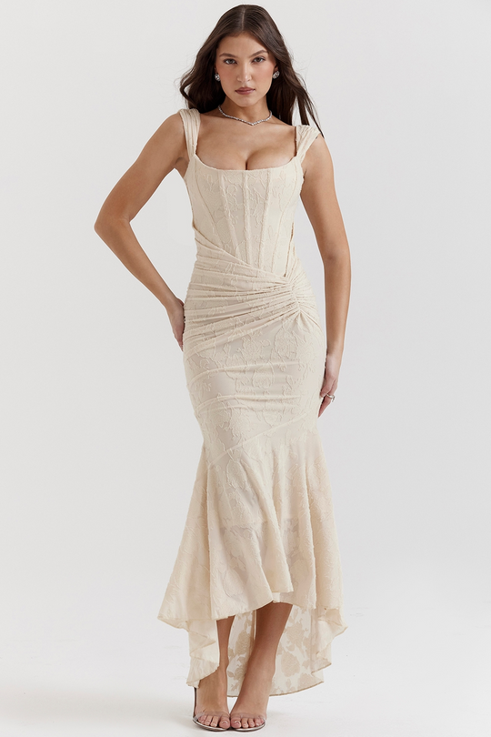 Paulette – Lace Mermaid Midi Dress for Women