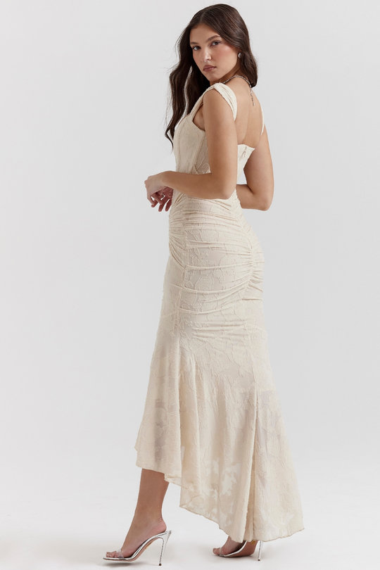 Paulette – Lace Mermaid Midi Dress for Women