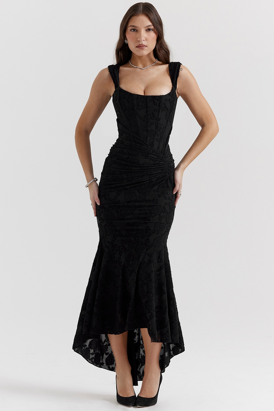Paulette – Lace Mermaid Midi Dress for Women