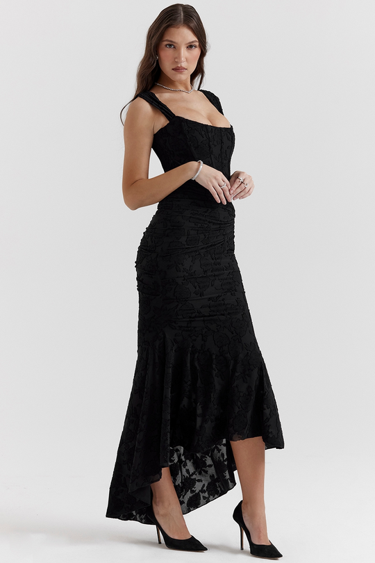 Paulette – Lace Mermaid Midi Dress for Women