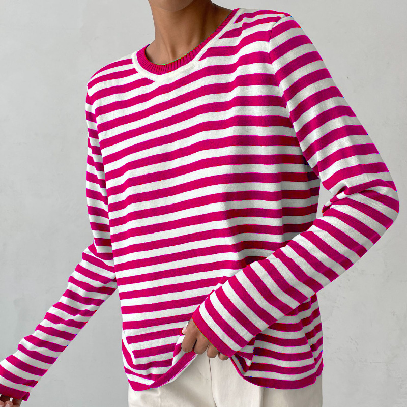 Donna – Classic Striped Long Sleeve Tee for Women