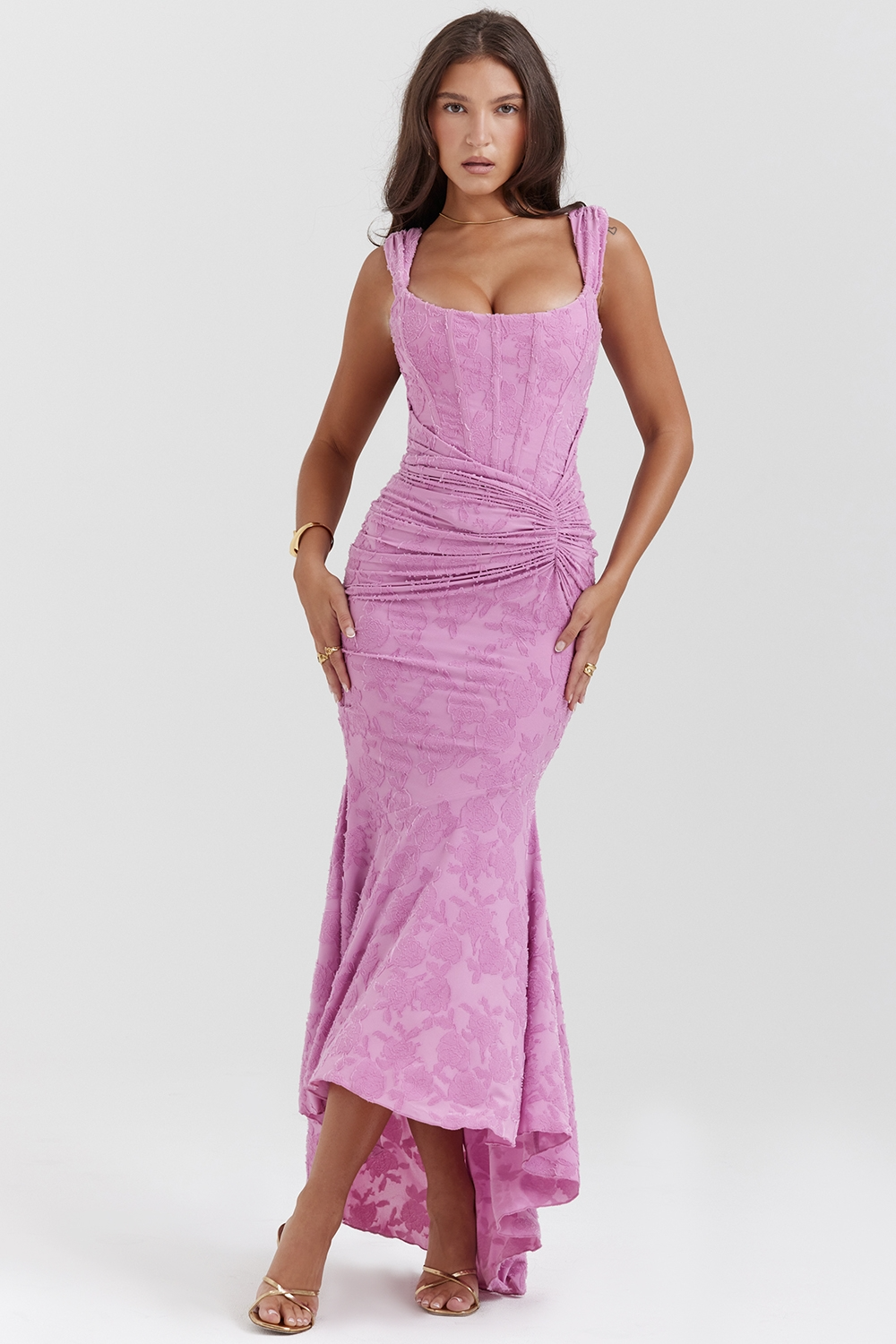 Paulette – Lace Mermaid Midi Dress for Women
