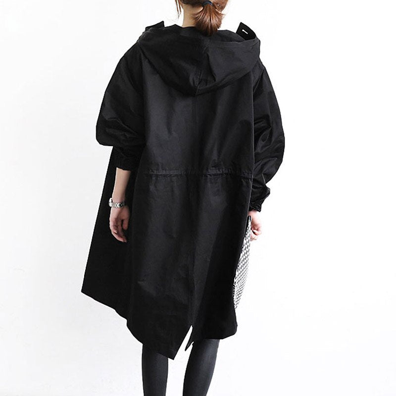 Analeia – Oversized Hooded Trench Coat for Women