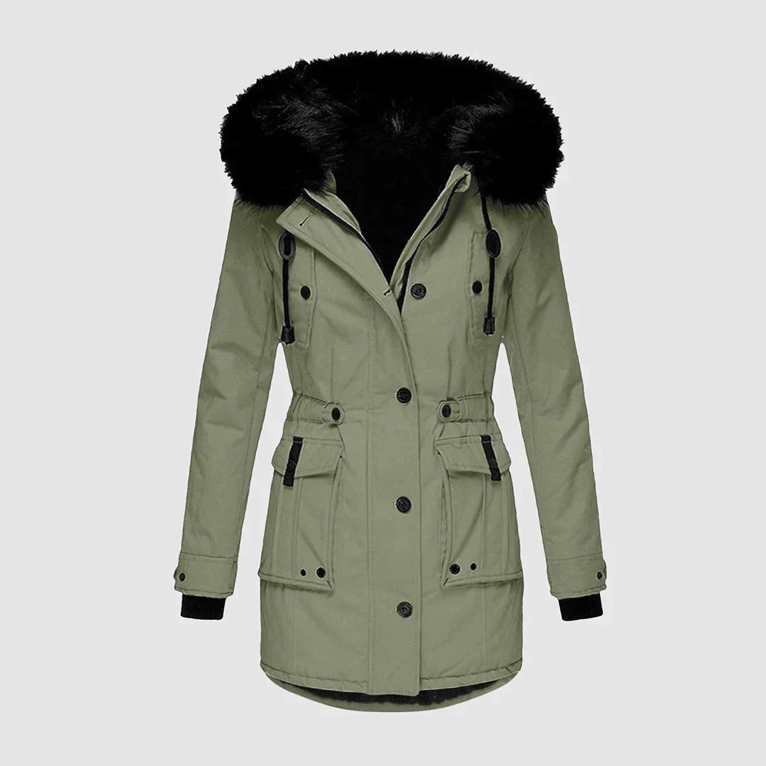 Danika – Faux Fur Hooded Winter Coat for Women