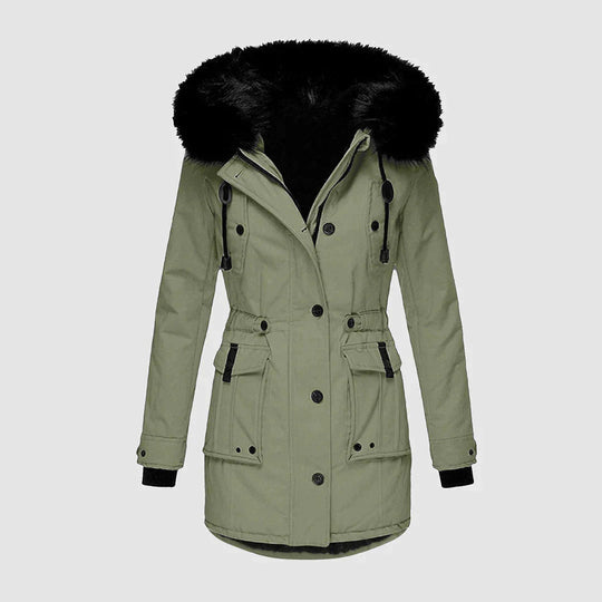 Danika – Faux Fur Hooded Winter Coat for Women