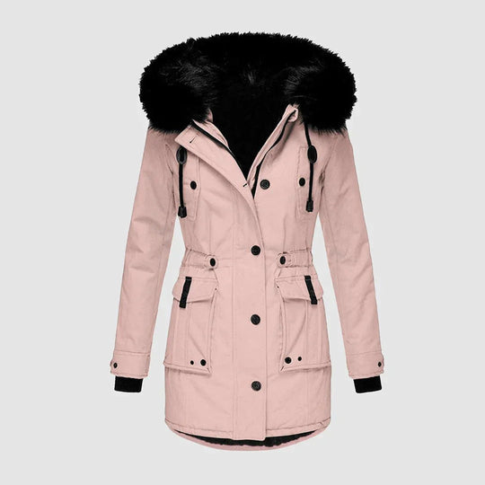 Danika – Faux Fur Hooded Winter Coat for Women