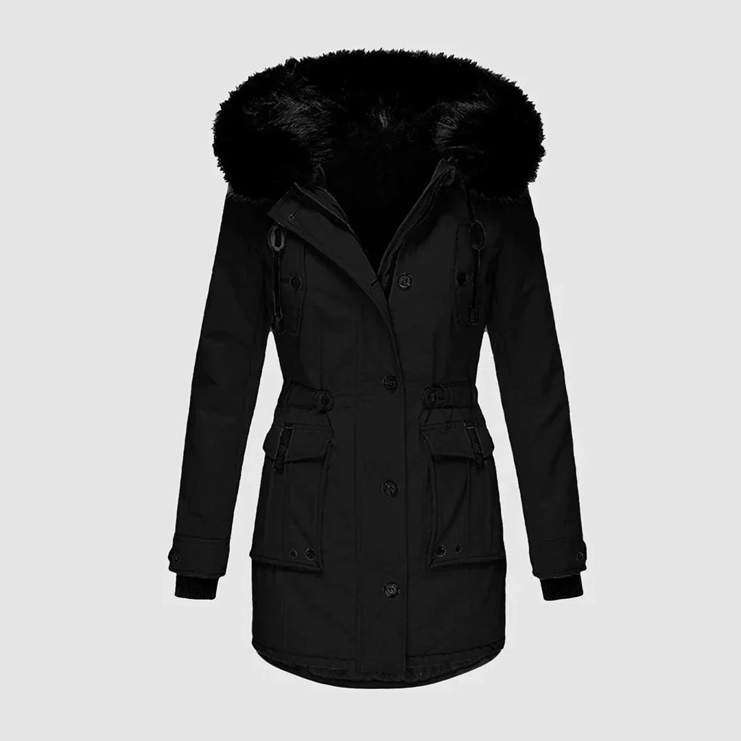 Danika – Faux Fur Hooded Winter Coat for Women