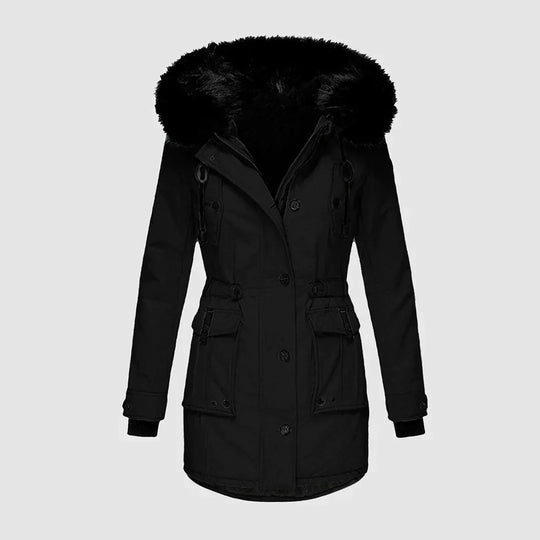 Danika – Faux Fur Hooded Winter Coat for Women