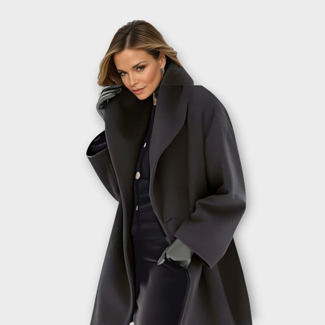 Ashlyn – Oversized Wool Blend Coat for Women