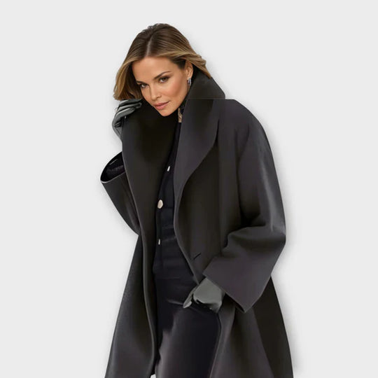 Bridgette– Elegant Oversized Wool Coat for Women