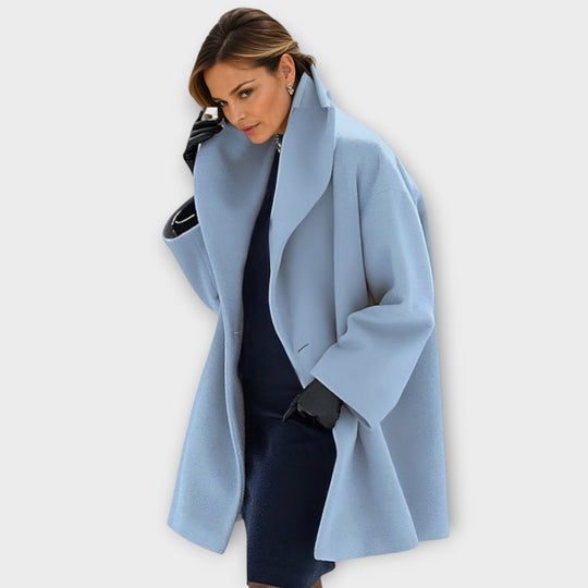 Ashlyn – Oversized Wool Blend Coat for Women