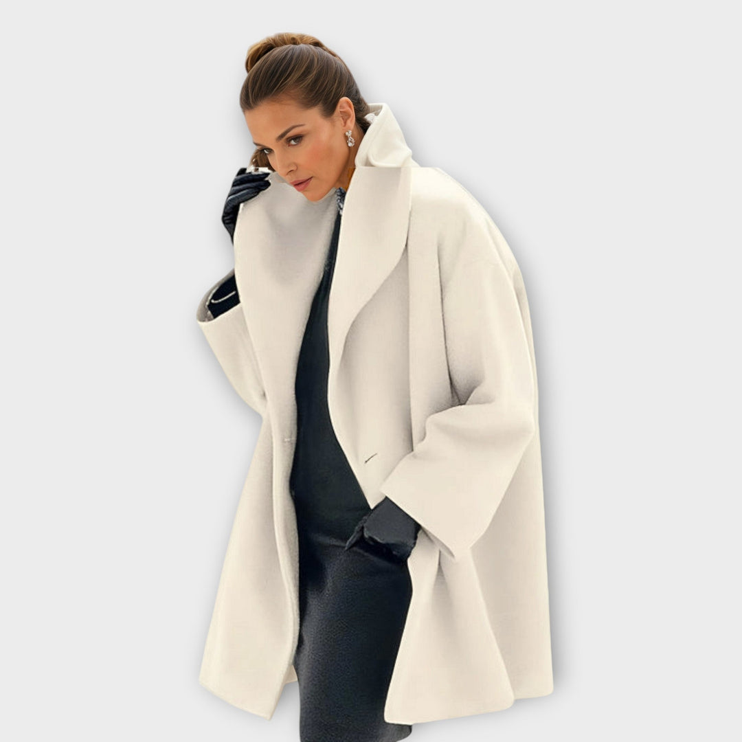 Ashlyn – Oversized Wool Blend Coat for Women