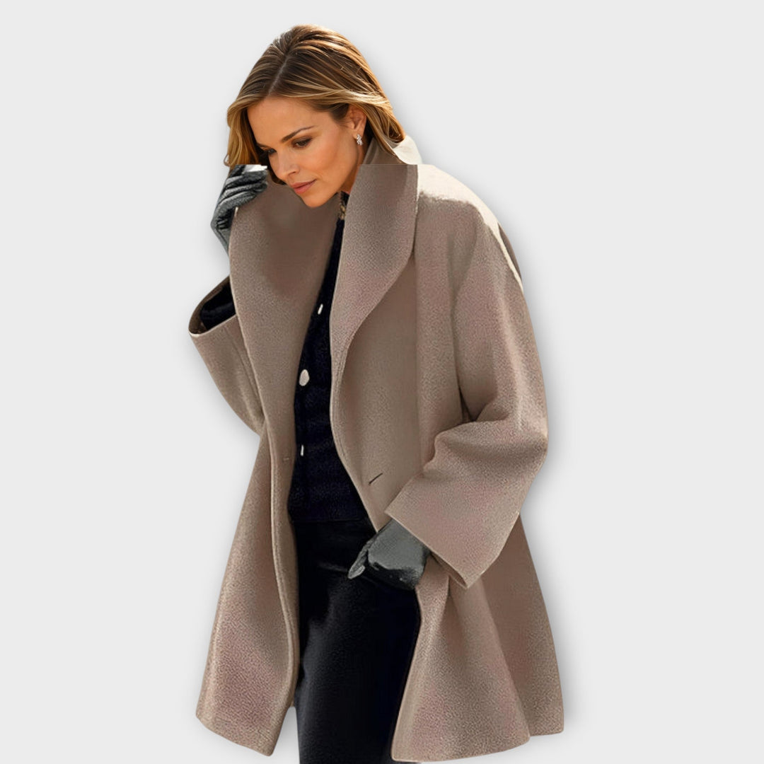 Ashlyn – Oversized Wool Blend Coat for Women