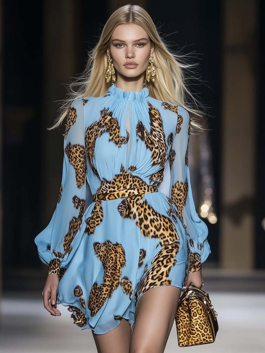 Savara – Wild Elegance Leopard Print Dress