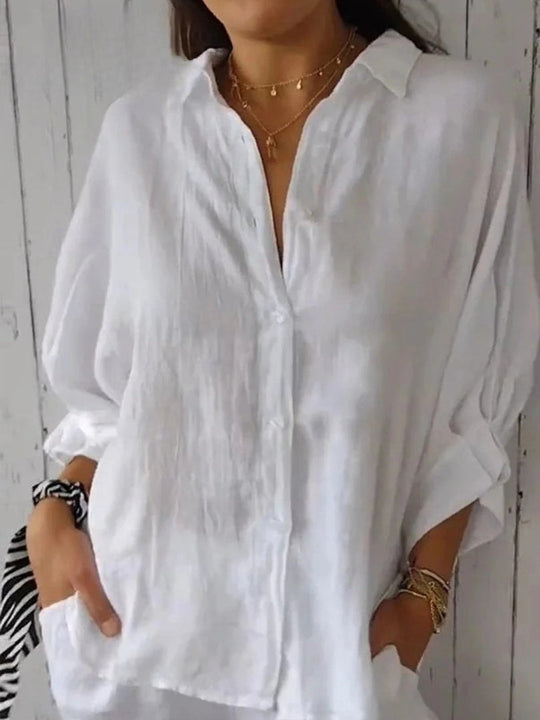 Stephanie – Relaxed Fit Linen Shirt